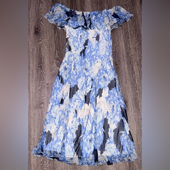 Polo Ralph Lauren Blue Floral Maxi Dress - Picture 3 of 3